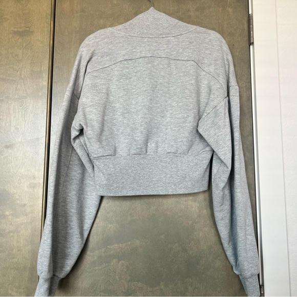 Alo Yoga Vixen Fleece Quarter Zip Sweatshirt Size Large - Picture 4 of 5